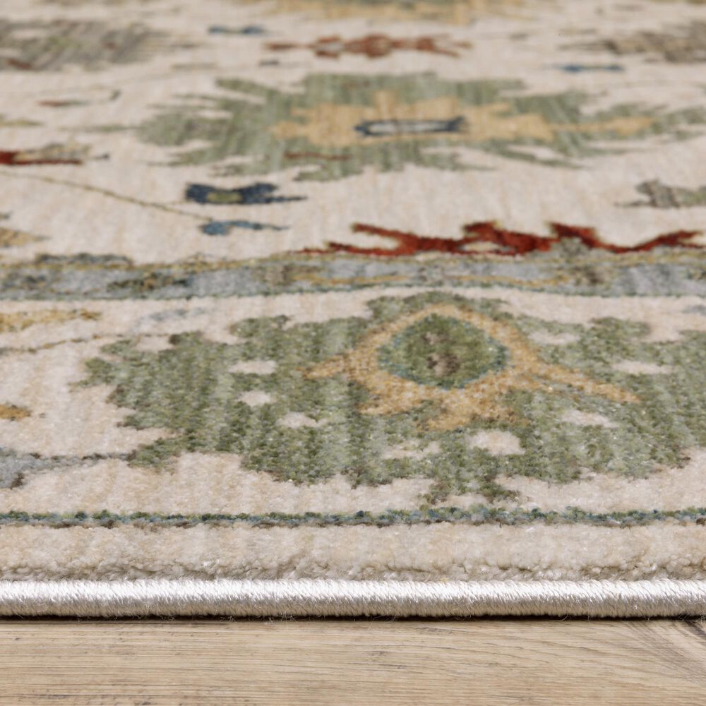Oriental Weavers Eliana Ivory and Multicolor 9&#39;10&quot; x 12&#39;10&quot; Area Rug, , large