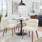Lumisource Rina Side Chair with Light Brown Cushion in Walnut (Set of 2), , large