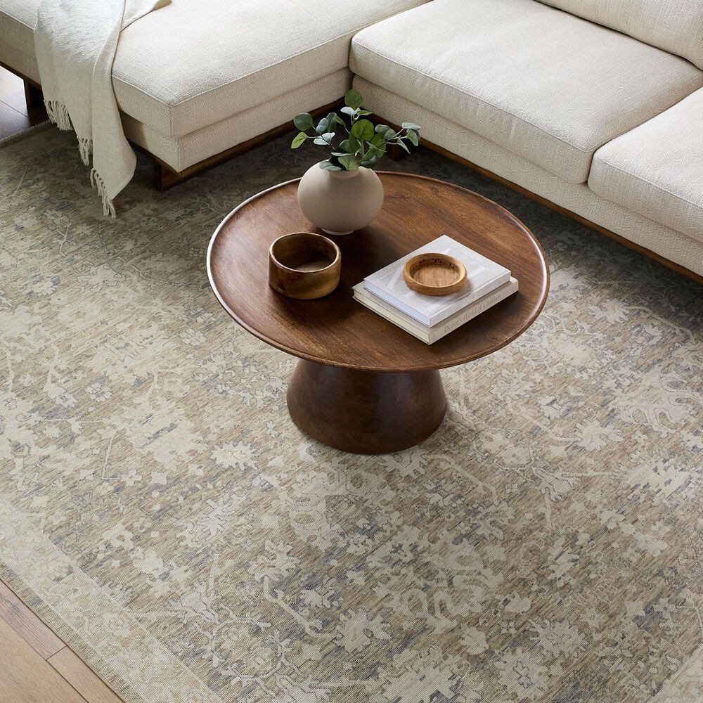 Surya Once Upon a Time Light Brown, Light Gray, Tan, Ivory and Gray 9'10" x 12'6" Area Rug, , large