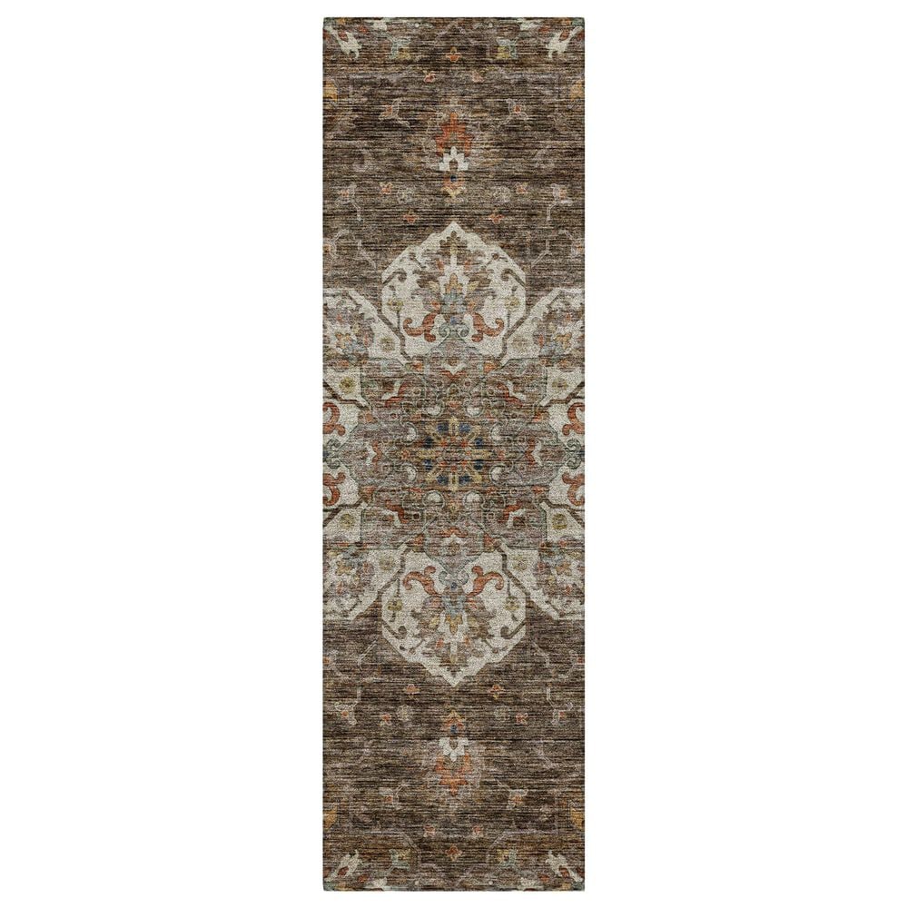 Dalyn Rug Company Silk Road Chocolate, Ivory, Gold, Copper, Gray and Taupe 2"3" x 7"6" Runner, , large