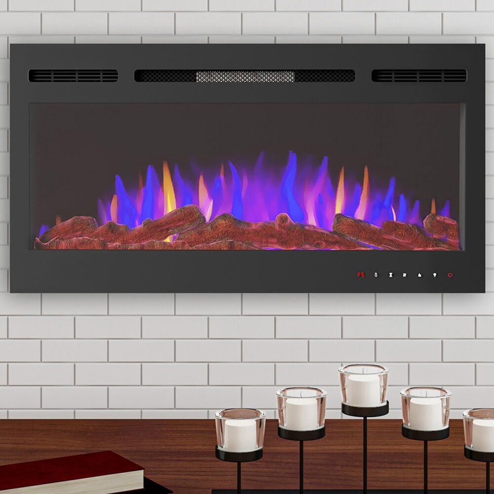 Timberlake Hastings Home 36" Electric Fireplace Wall Mount in Black, , large
