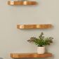 Maple and Jade 3-Piece Handmade Wall Shelf Set in Brown, , large