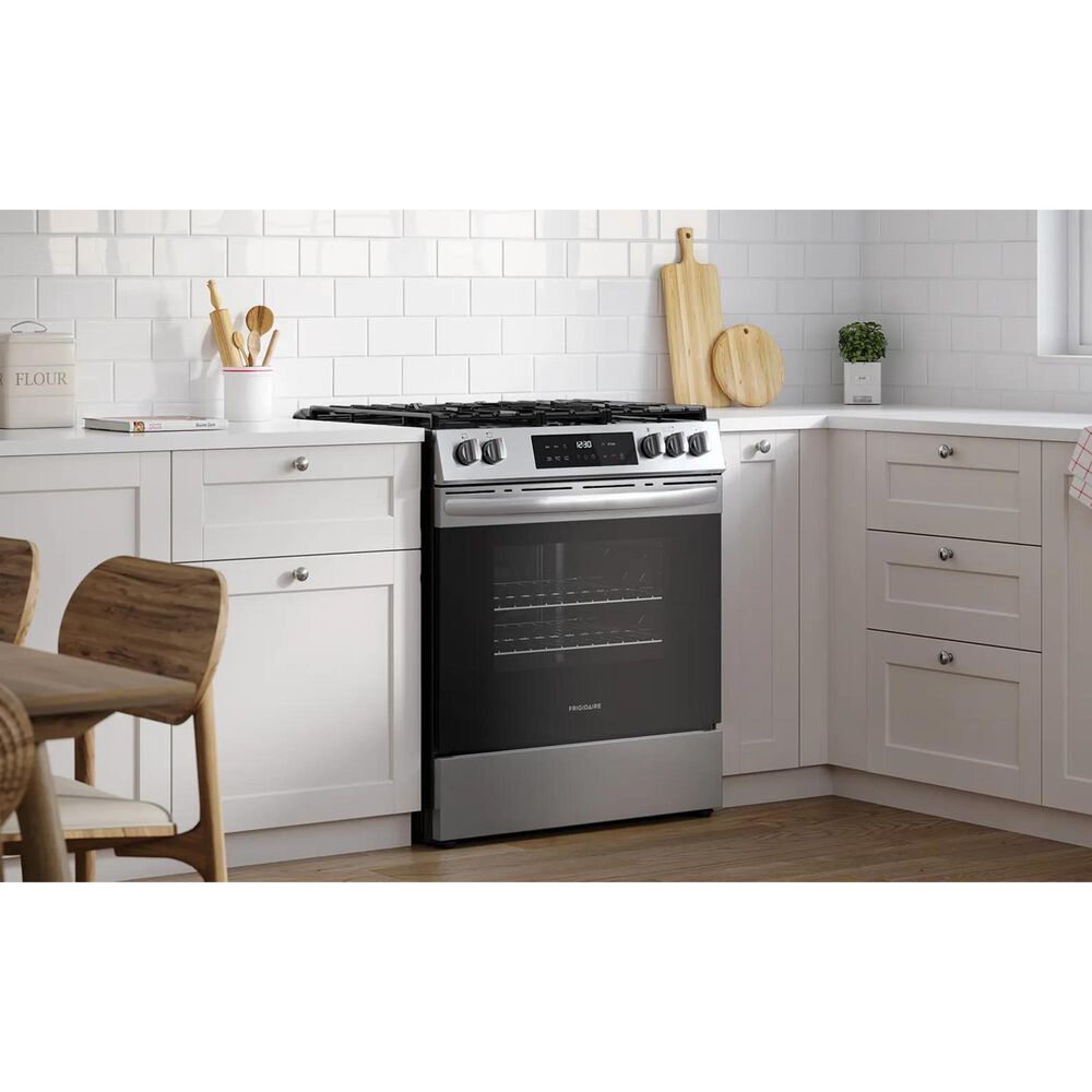 Frigidaire 30" Slide-In Gas Range with Air Fry in Stainless Steel, , large