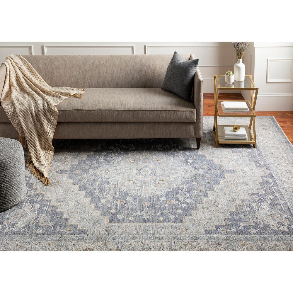 Surya Avant Garde 10&#39; x 14&#39; Gray, Beige and Denim Area Rug, , large
