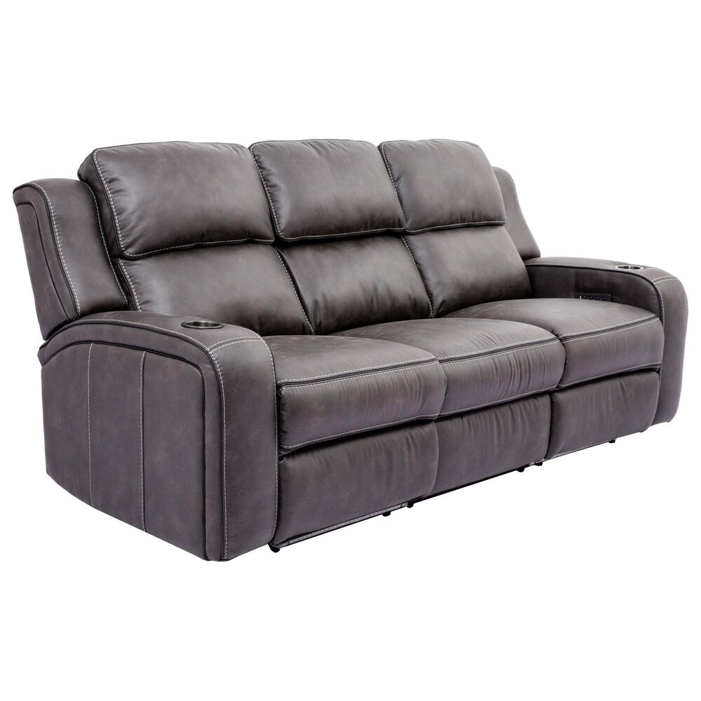 Oxford Furniture 2-Piece Power Reclining Living Room Set in Cowboy Granite, , large