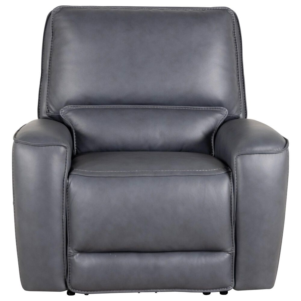 Oxford Furniture Zero Gravity Power Reclining Console Sofa with Power Headrests in Ajax Indigo, , large