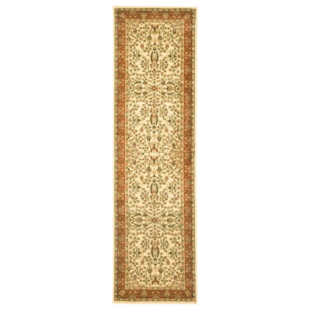 Safavieh Lyndhurst LNH214 2"3" x 10" Ivory and Rust Runner, , large