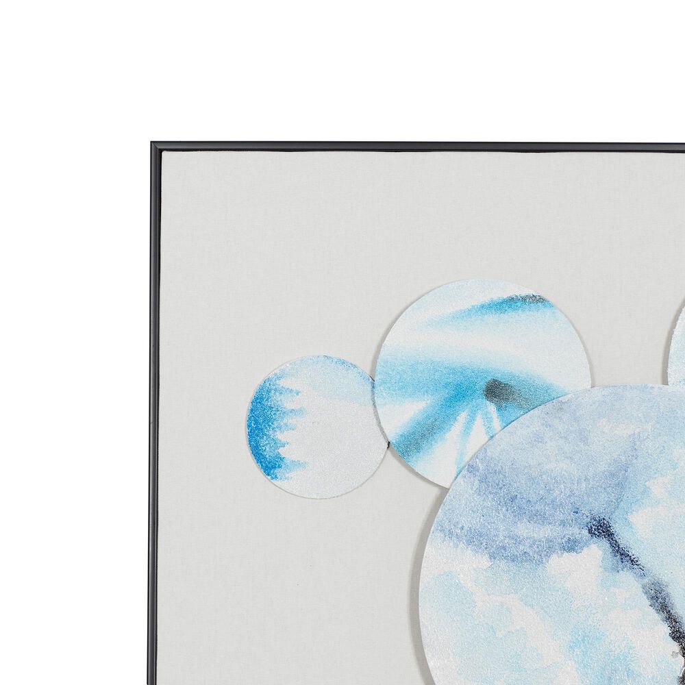 Maple and Jade 40&quot; x 30&quot; Wall Decor in Turquoise and White, , large