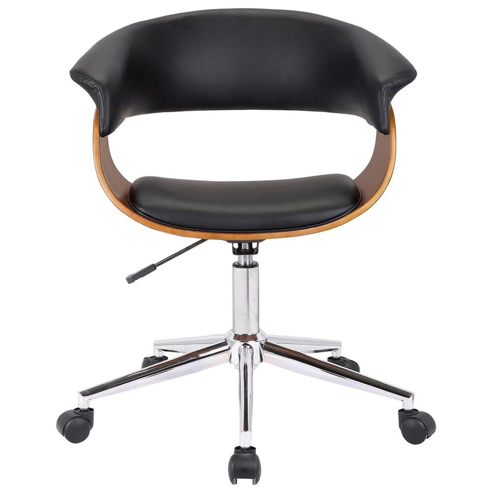 Blue River Bellevue Office Chair in Black, Walnut, and Chrome, , large
