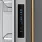 THOR KITCHEN Gordon Ramsay 17.5 Cu. Ft. Counter Depth French Door Refrigerator with Bronze Handle Kit in Stainless Steel, , large