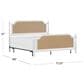 Richlands Furniture Melanie King Poster Panel Wood Bed in White, , large