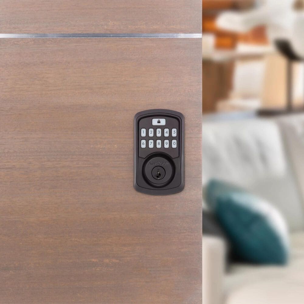 Kwikset Aura Bluetooth Enabled Smart Lock in Matte Black NFM
