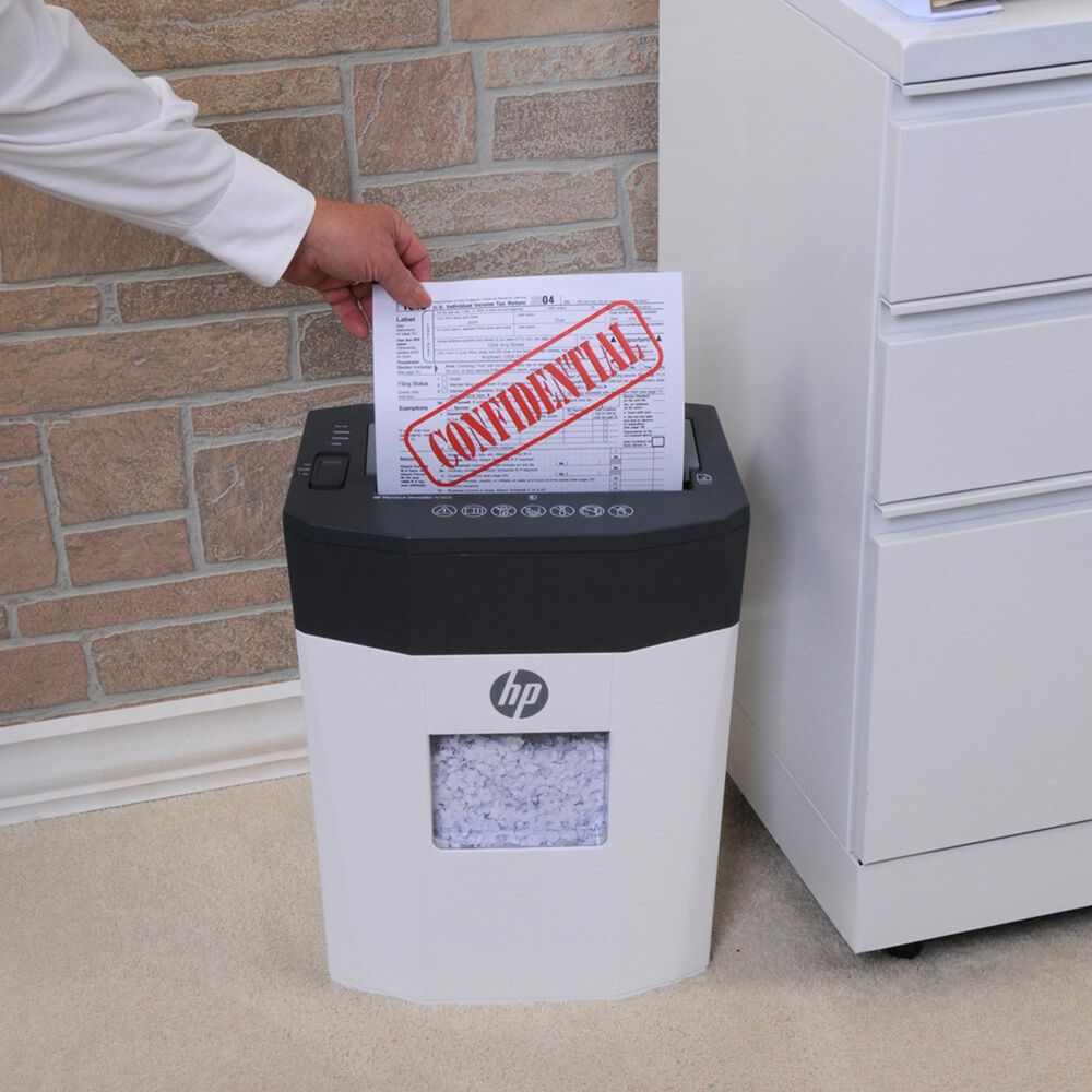 HP 80 Sheets Autofeed Microcut Shredder in White, , large