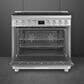 SMEG 4.45 Cu. Ft. Freestanding Dual Fuel Range in Stainless Steel, , large