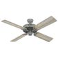 Hunter Original 52" Outdoor Ceiling Fan in Matte Silver, , large