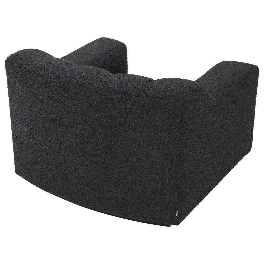 Eichholtz Kelly Accent Chair A115206 in Boucle Black, , large