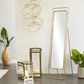 Maple and Jade Rectangular Floor Mirror in Gold, , large