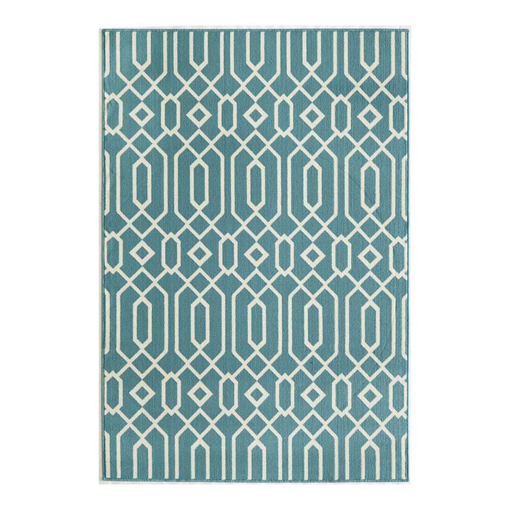 Momeni Baja BAJ-3 7'10" x 10'10" Blue Area Rug, , large