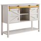Furniture of America Bazan Buffet in White Oak and Gold, , large