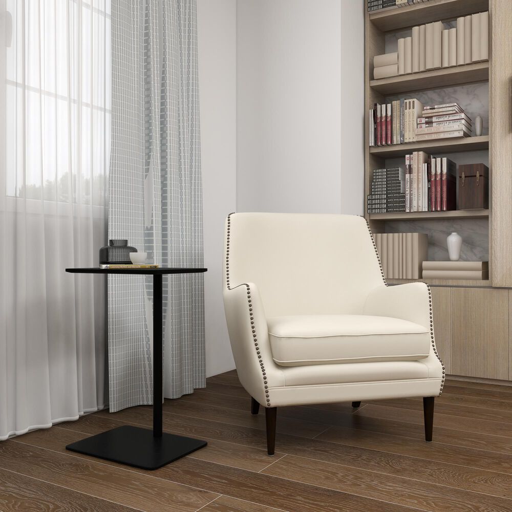 Maple and Jade Accent Chair in Beige, , large