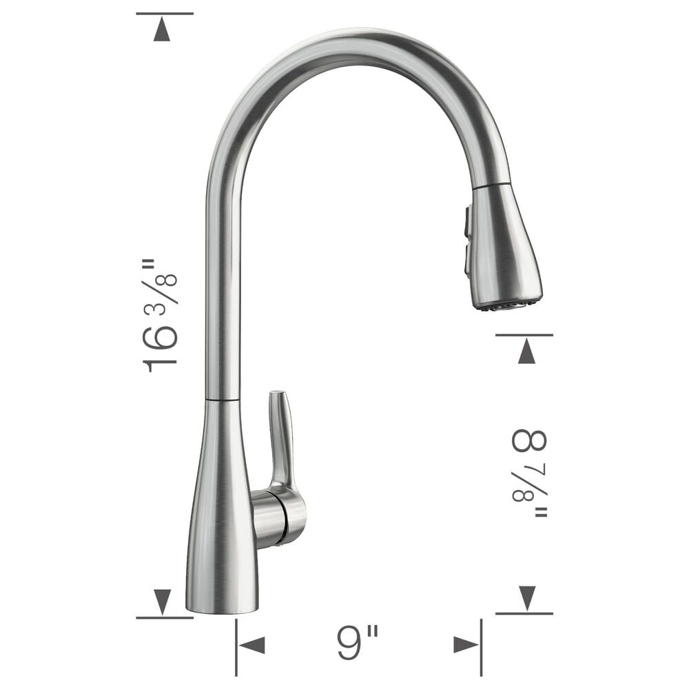Blanco Atura Pull-Down Faucet in PVD Steel, , large