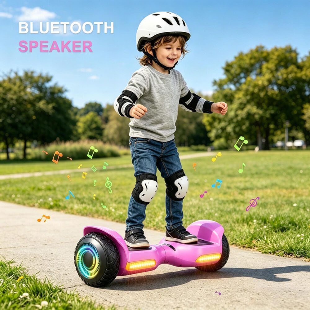 HOMLUX Off Road Self Balancing Scooter with 6.5" Tires in Pink, , large