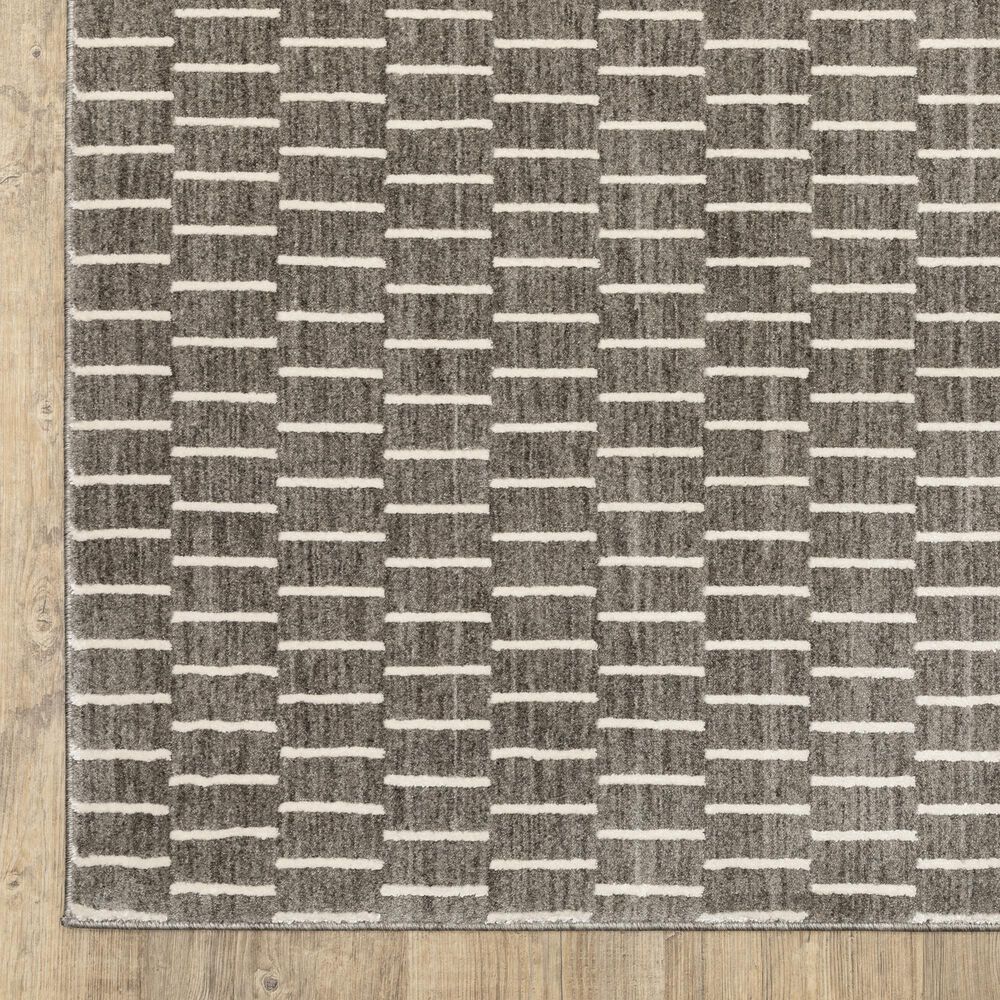 Oriental Weavers Oliver Charcoal and Beige 3'3" x 5' Area Rug, , large
