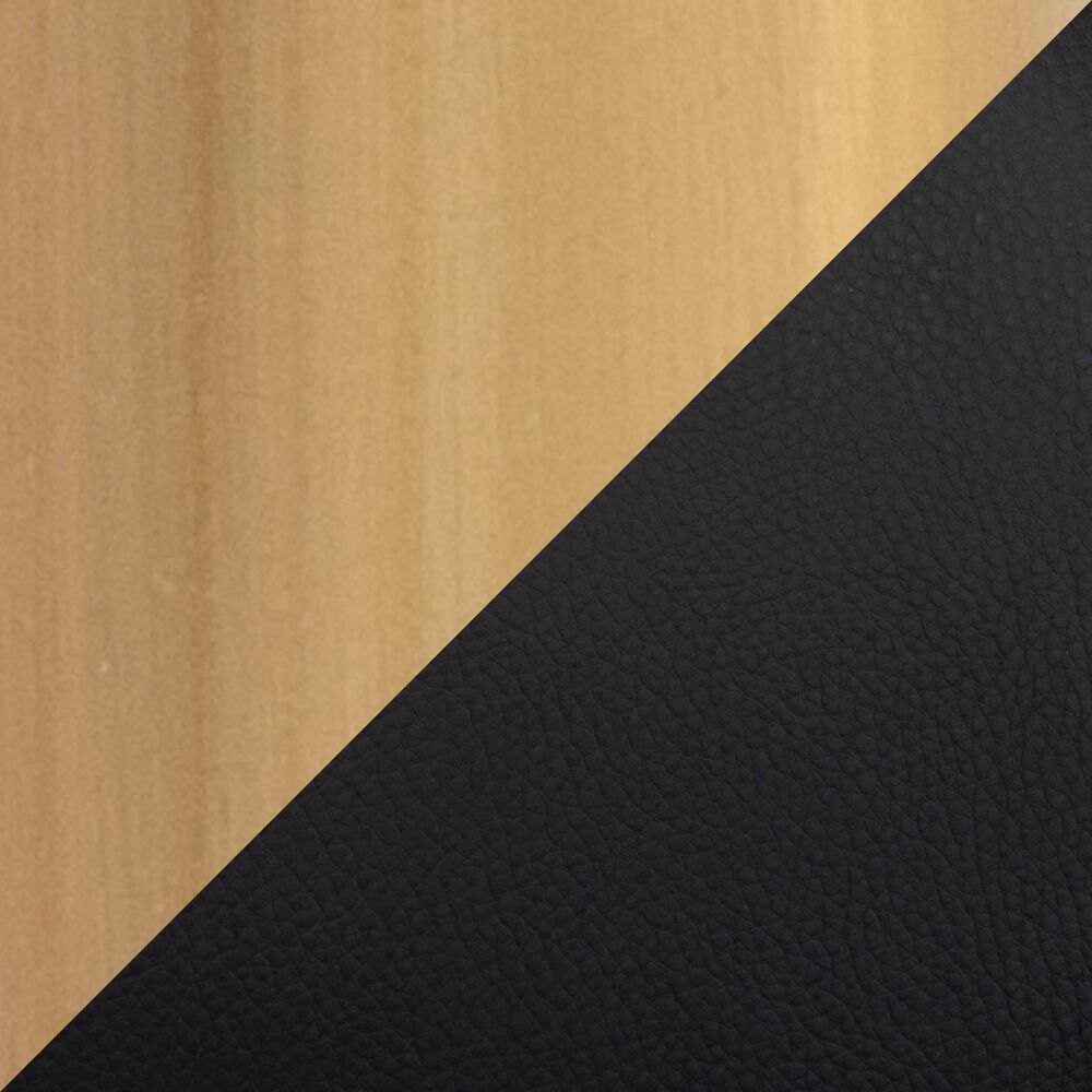 Lumisource Cinch Side Chair with Black Faux Leather Cushion in Gold &#40;Set of 2&#41;, , large