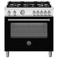 Bertazzoni Master 5.9 Cu.Ft. Gas Range in Nero Matt, , large