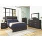 Ashley Belachime 5 Piece Full Panel Bedroom Set in Dark Charcoal, , large