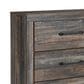 Ashley Drystan 4 Piece Twin Dual Storage Bed Set in Brown Rustic, , large