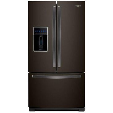 Whirlpool 27 Cu. Ft. 36" Wide French Door Refrigerator in Fingerprint Resistant Black Stainless Steel with Dual Icemakers, , large