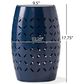 Hearth and Haven Lilac Outdoor Metal Side Table with Cylindrical Design in Dark Blue, , large