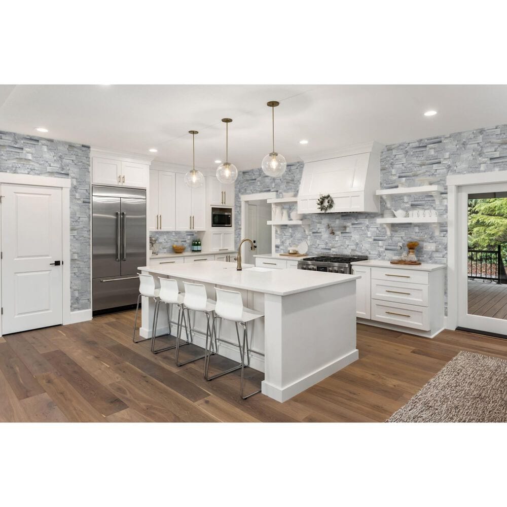 Emser Structure Gray 6&quot; x 24&quot; Natural Stone 3D Ledger Tile, , large