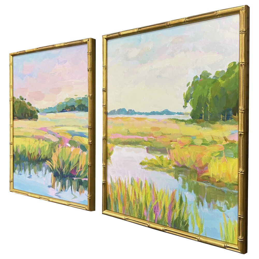 Paragon 21" x 17" Lowland Impressions Wall Art in Blue (Set of 2), , large