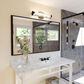 Vaxcel Marseille 1-Light Bathroom Vanity with LED Light in Matte Black, , large