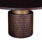 Home Trends & Design Santa Cruz and New York 5-Piece Round Dining Set in Raw Walnut and Antique Gold, , large