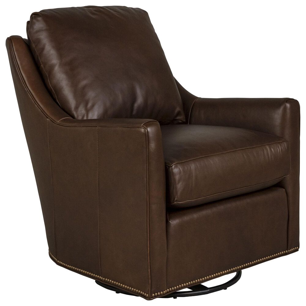 Smith Brothers 560 Series Swivel Glider Chair in Brown, , large