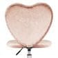 Impressions Vanity Heart Swivel Vanity Chair with Pink Cushion in Matte Silver, , large