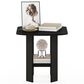HOMLUX 1-Shelf End Table in Espresso, , large