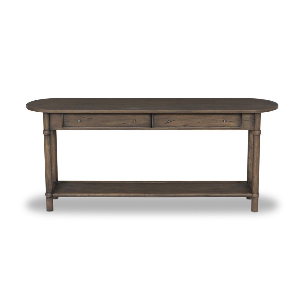 Four Hands Charnes Console Table in Aged Belgium Bleach, , large