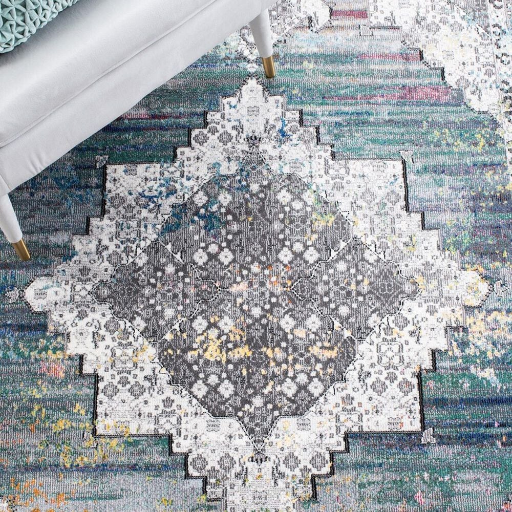 Safavieh Aria Southwestern 9&#39; x 12&#39; Ivory and Blue Area Rug, , large