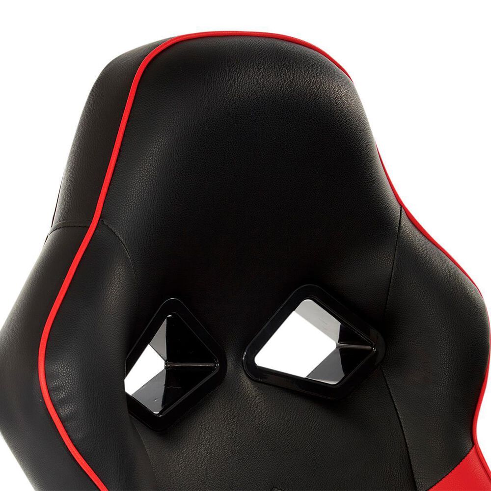 OSP Home Vapor Gaming Chair in Black and Red, , large