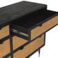 Blue River Saratoga 6 Drawer Dresser in Black Acacia with Rattan, , large