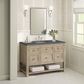 James Martin Vanities Breckenridge 48" Single Vanity in Whitewashed Oak with 3 cm Parisien Bleu Quartz Top, , large