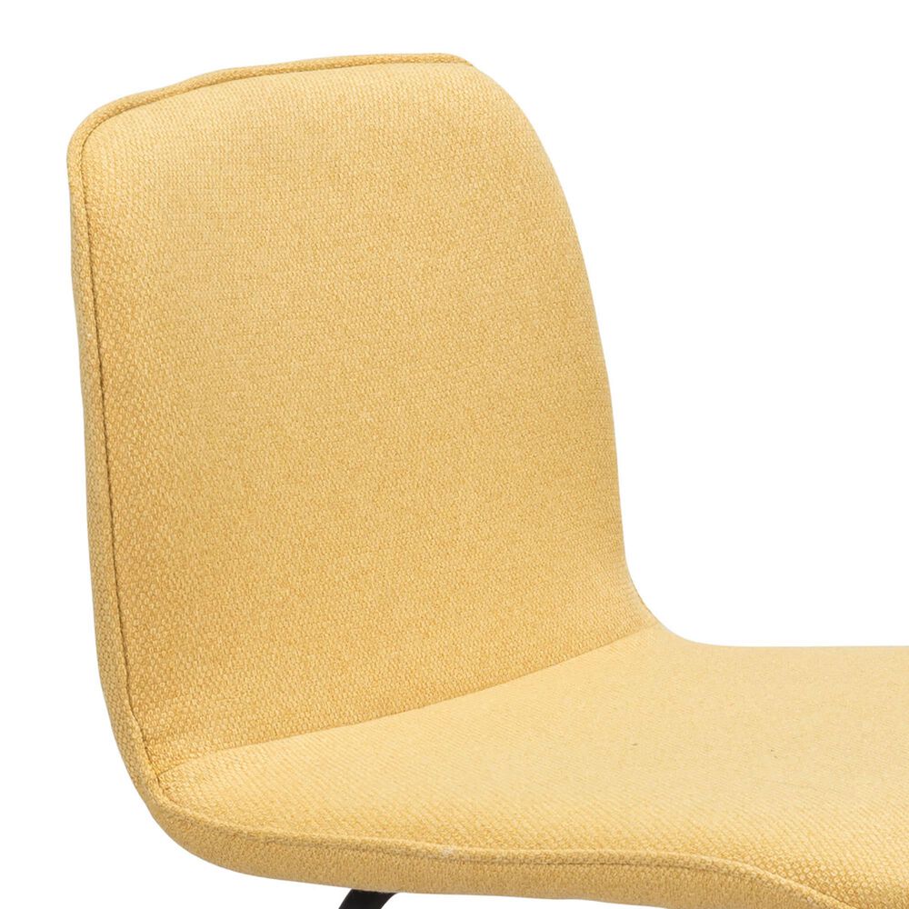 Zuo Modern Var Counter Stool in Yellow and Black, , large