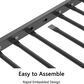 Hearth and Haven Adam Twin over Full Bunk Bed with White Mesh Guard Rail in Black, , large