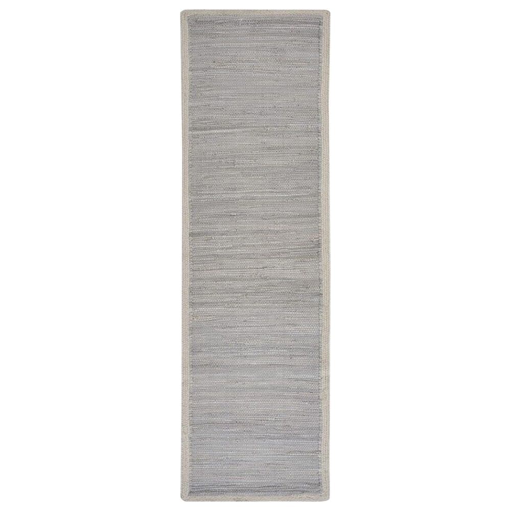 L.R. Home 1"4" x 6"8" Table Runner in Light Gray, , large
