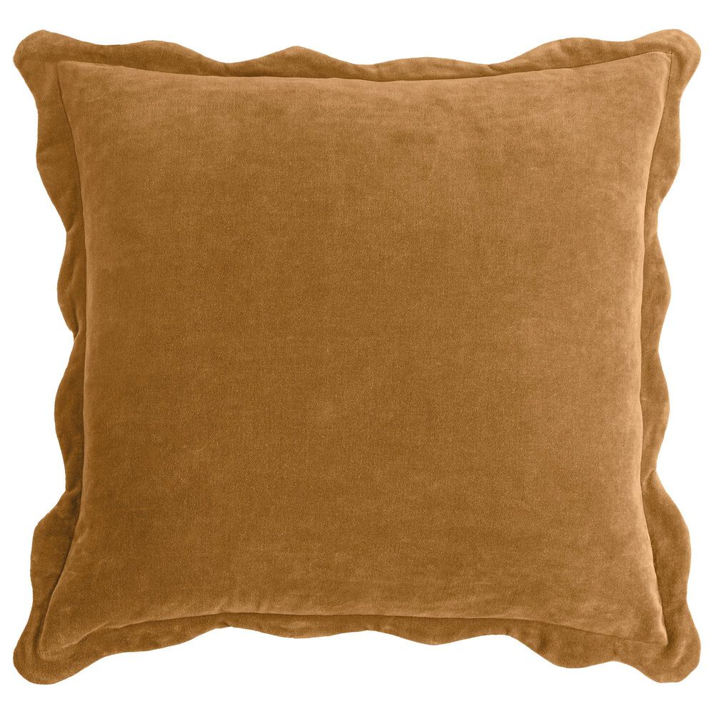 Surya Effervescent 20" Square Throw Pillow in Gold, , large