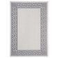 Safavieh Bermuda Traditional 5"3" x 7"6" Ivory and Blue Indoor/Outdoor Area Performance Rug, , large